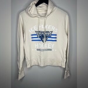 Sport-Tek Pensacola Ice Flyers Women’s XS Ivory Hockey Hoodie Lightweight Terry